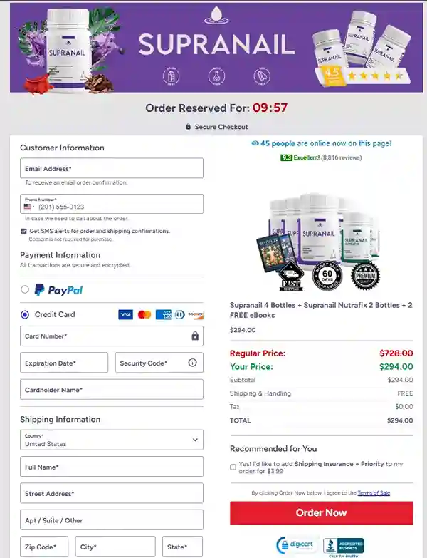 SupraNail SupraNail Order Page